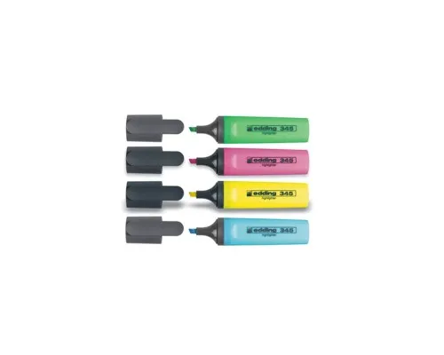 Набір маркерів Edding Набір текстових Highlighter 2-5 мм 4 шт Кольорові (e-345/4/SE)
