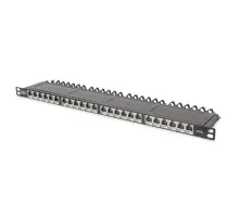 Патч-панель 19" 24xRJ-45 STP cat.6A, 0.5U Digitus (DN-91624S-SL-EA)