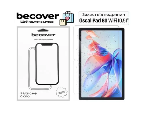 Скло захисне BeCover Oscal Pad 80 WiFi 10.51" (713694)