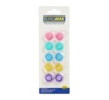 Магніт Buromax набір Пастель фігури, 8 шт 20 мм в упаковці (BM.0036)