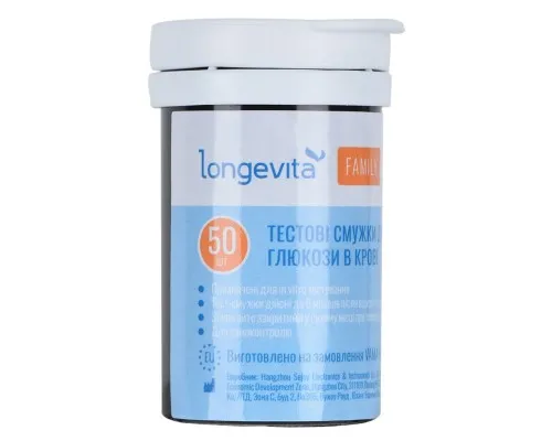 Тест-смужки для глюкометра Longevita Family 50 шт. (6806077)