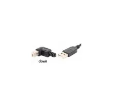 Кабель для принтера USB 2.0 AM/BM 1.0m 90 down Value (S0670)