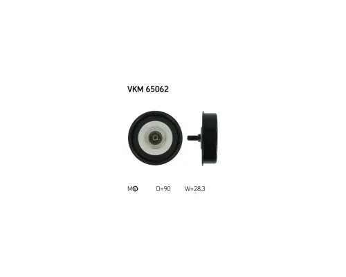 Ролик натягувача ременя SKF VKM 65062