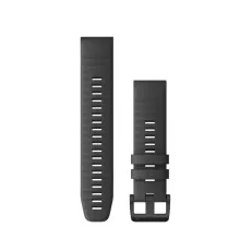 Ремінець до смарт-годинника Garmin fenix 6 solar 22mm QuickFit Slate Gray Silicone (010-12863-22)