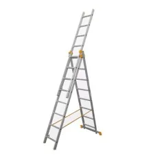 Драбина BUDFIX універсальна трисекційна 01412, 3х12 (130729)
