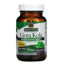 Трави Nature's Answer Готу колу, 330 мг, Gotu Kola, Healthy Immune Support, 60 вегетаріанських до (NTA-16393)