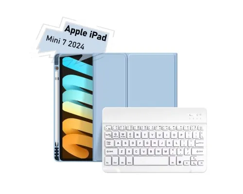 Чохол до планшета BeCover with keyboard Apple iPad Mini 7 2024 Light Blue (712995)