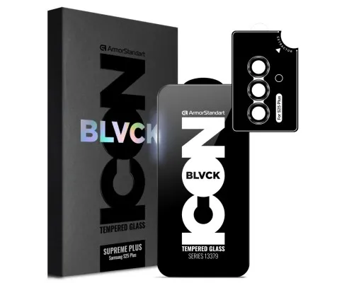 Скло захисне Armorstandart Supreme Plus Black Icon Samsung S25 Plus (ARM85454)