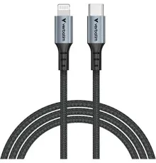 Дата кабель USB-C to Lightning 1.2m black Verbatim (31844)