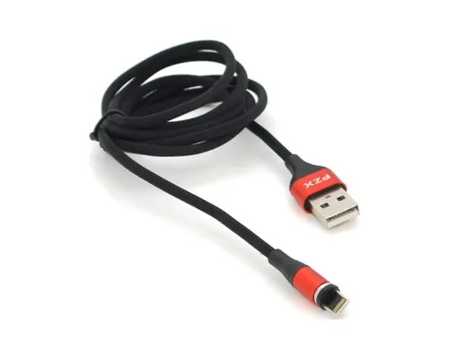 Дата кабель USB 2.0 AM to Lightning 1.0m magnetic 3.1A black PZX (V133-B)