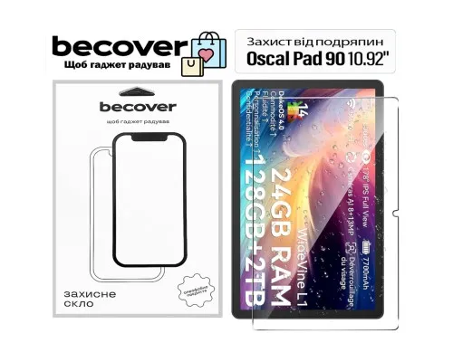 Скло захисне BeCover Oscal Pad 90 10.92" (713695)