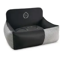 Автомобільне крісло для тварин Chloe's Home Porto black подвійне 68х48 см чорне (CLH1233)
