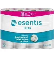 Туалетний папір Esentis Clean 2 шари 24 рулони (5944582190429)