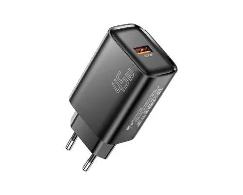 Зарядний пристрій Essager USB-A QC3.0 45W black (ECT45W-RPB01-Z)