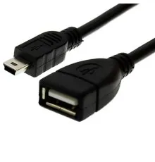 Дата кабель OTG USB 2.0 AF to Mini 5P Drobak (212669)