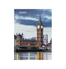 Книга записна Axent A4 City, London, 96 аркушів клітинка (8425-5-A)