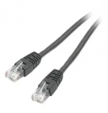 Патч-корд 1м UTP cat 6 CCA black Cablexpert (PP6U-1M/BK)