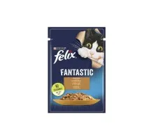 Вологий корм для кішок Purina Felix Fantastic з індичкою в желе 85 г (7613039832516)