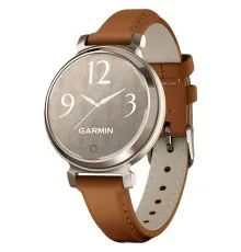 Смарт-годинник Garmin Lily 2 Classic, Cream Gold/Tan (010-02839-02)