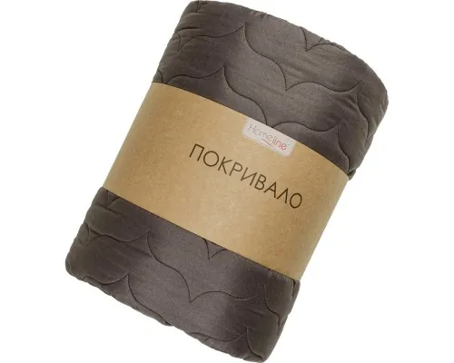 Покривало Home Line стьобане (шоколадний) 210х240 (178207)