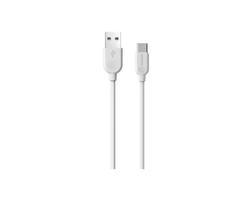 Дата кабель USB 2.0 AM to USB-C 1.0m 2.4A PVC BX14 white BOROFONE (6957531089995)