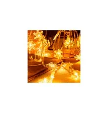 Гірлянда Voltronic Сніжинки White, 40 шт, 6 м.прозора USB (GarlSnow-6mWhUSB)