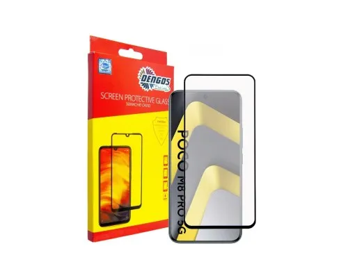 Скло захисне Dengos Full Glue POCO M8 Pro 5G Black (TGFG-429)