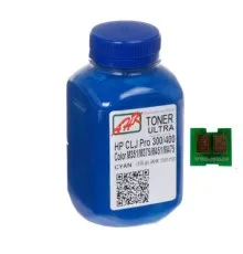 Тонер HP CLJ Pro 300/400/M475 100г Cyan +chip AHK (1505162)