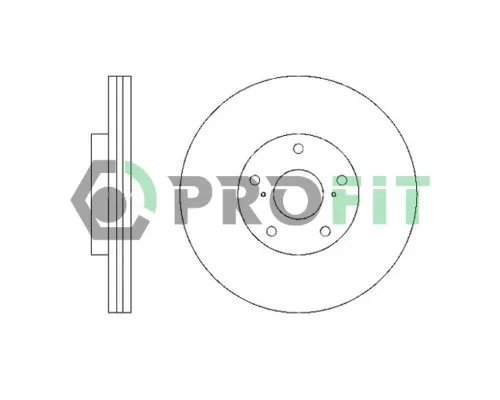 Гальмівний диск Profit 5010-1446