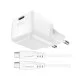 Зарядний пристрій Acefast USB-C 30W Gan A77 mini + USB-C cable Fast Charger White (6974316282853)