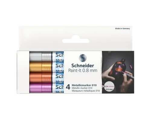 Набір маркерів Schneider металік Paint-It 0,8 мм 4 шт (ML01011501)