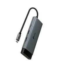 Концентратор TP-Link USB-C 7-in-1 3xUSB + HDMI + SD/TF + USB-C PD100W (UH7021C)