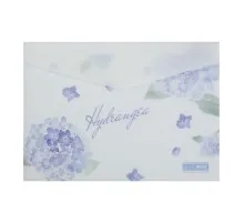 Папка - конверт Buromax А4 на кнопці, DREAM ARABESKI, напівпрозора, світло-синя (BM.3943-30)