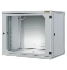 Шафа настінна Conteg 12U 600x600 removable side panels RAL7035 (RUN-12-60/60)