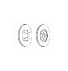 Гальмівний диск FERODO DDF2329C