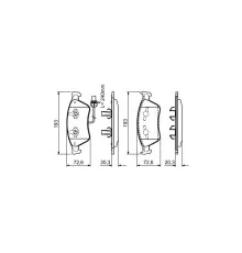 Гальмівні колодки Bosch 0 986 494 200