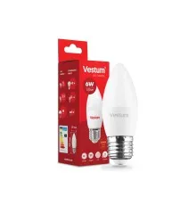 Лампочка Vestum C37 6W 3000K 220V E27 (1-VS-1302)