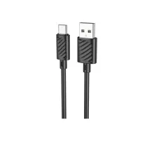 Дата кабель USB 2.0 AM to USB-C 1.0m X88 Gratified black HOCO (6931474783349)
