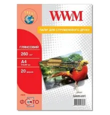 Фотопапір WWM 10x15 (G260N.F20/C)