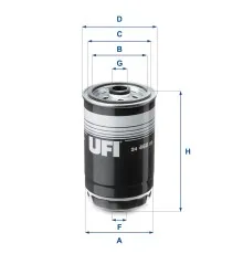 Фільтр паливний UFI 24.468.00