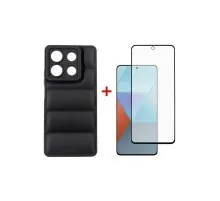 Чохол до мобільного телефона Dengos Kit for Xiaomi Redmi Note 13 5G case + glass (Black) (DG-KM-58)