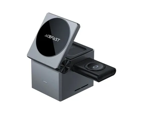 Зарядний пристрій Acefast Wireless QI 3in1 15W E18 Rubik''s (6974316282884)