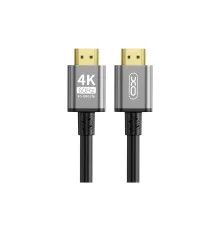 Кабель мультимедійний HDMI M to HDMI M 3.0m V2.0 black XO (GB017A-HDMI.tranish)