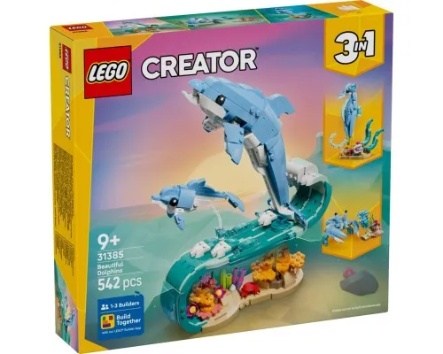 Конструктор LEGO Creator Морські тварини: красиві дельфіни (31385)