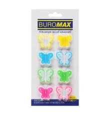Магніт Buromax набір BUTTERFLY, 8 шт 30 мм (BM.0045)