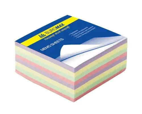 Папір для нотаток Buromax DECOR 80х80х30мм, unglued (BM.2273)