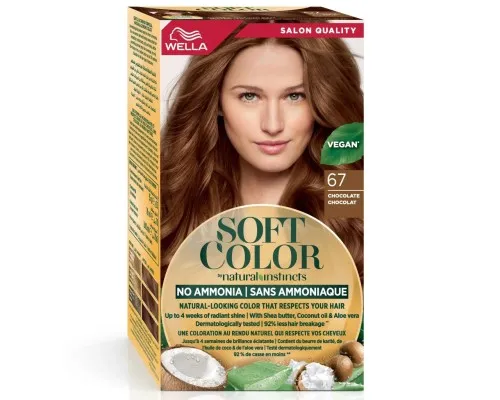 Фарба для волосся Wella Soft Color Безаміачна 67 - Шоколад (3614228865791)