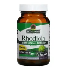 Трави Nature's Answer Родіола, 100 мг, Rhodiola, 60 вегетаріанських капсул (NTA-16426)