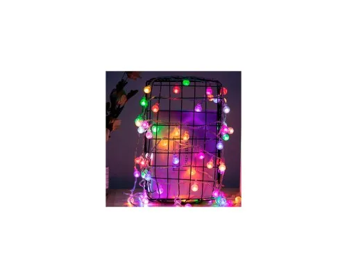 Гірлянда Voltronic Кульки різнокольорові, 40 шт, 6 м., прозора, 3*АА (GirlMixBall-40LED-6m)