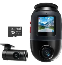 Відеореєстратор Xiaomi 70mai Dash Cam X800-2 Omni 128GB Black +RC14 Rear Camera Set (1152147)